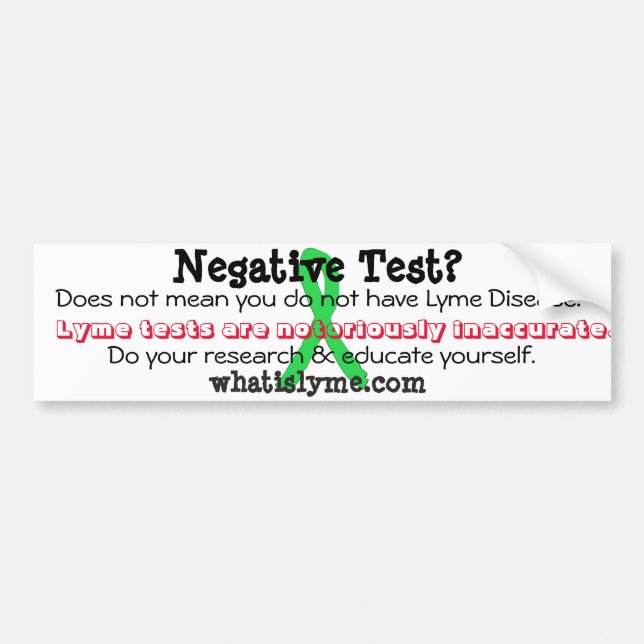 Lyme Awareness Bumper Sticker (Front)