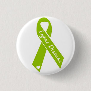 Lyme Awareness Ribbon Button