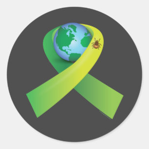 Lyme Disease Awareness Classic Round Sticker