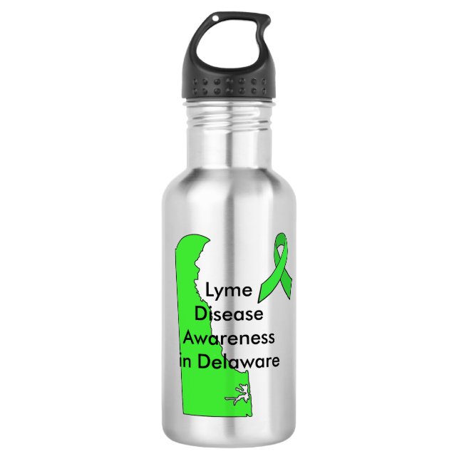 Lyme Disease Awareness in  Delaware Water Bottle (Front)