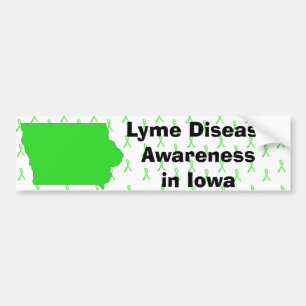 Lyme Disease Awareness in Iowa Bumper Sticker