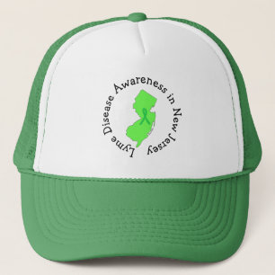 Lyme Disease Awareness in New Jersey Ribbon Hat