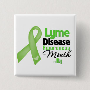 Lyme Disease Awareness Month 15 Cm Square Badge