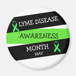 Lyme Disease Awareness Month Ribbon Magnet