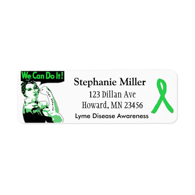 Lyme Disease awareness Return Address Labels (Front)