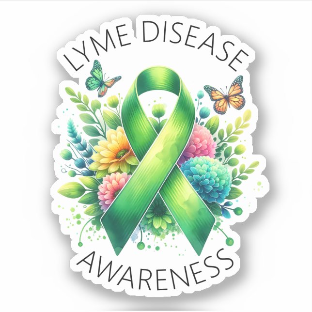 Lyme Disease Awareness Ribbon (Front)