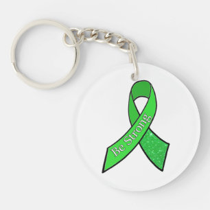 Lyme Disease Awareness Ribbon Key Chain