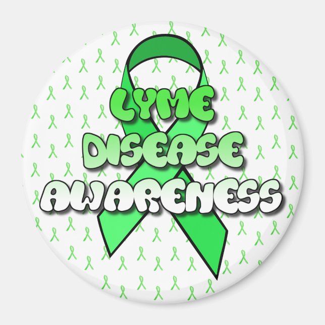 Lyme Disease Awareness Ribbon Magnet (Front)
