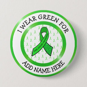 Lyme Disease Awareness Ribbon Support Button