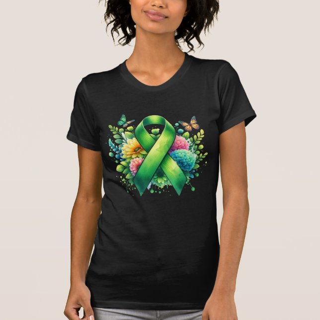 Lyme Disease Awareness Ribbon T-Shirt (Front)