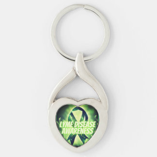 Lyme Disease Awareness Ribbon Uniquely Designed Key Ring