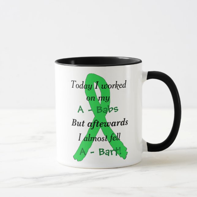 Lyme Disease Awareness Ribbons Funny Mug (Right)