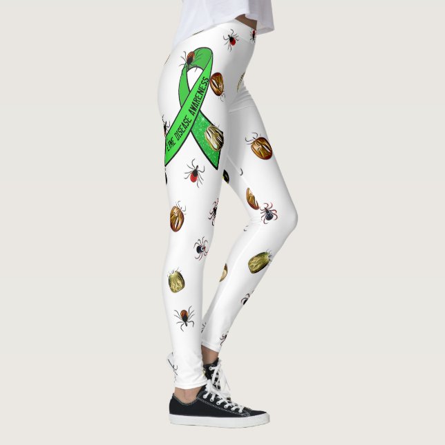 Lyme Disease Awareness Ticks Leggings (Right)