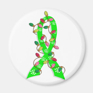 Lyme Disease Christmas Lights Ribbon Magnet
