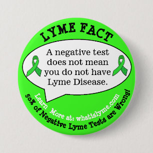 Lyme Disease Fact Buttons for Awareness Events
