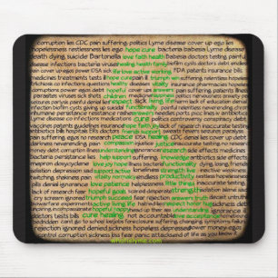 Lyme Disease Feelings Poster, Denied, Ignored Mouse Pad