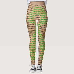 Lyme Disease Feelings Poster, Denied, Ignored, Rep Leggings