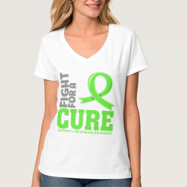 Lyme Disease Fight For A Cure T-Shirt (Front)