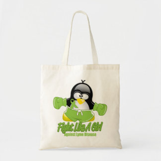 Lyme Disease Fighting Penguin Tote Bag