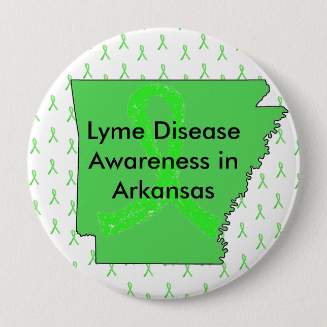 Lyme Disease in Arkansas Button (Front)