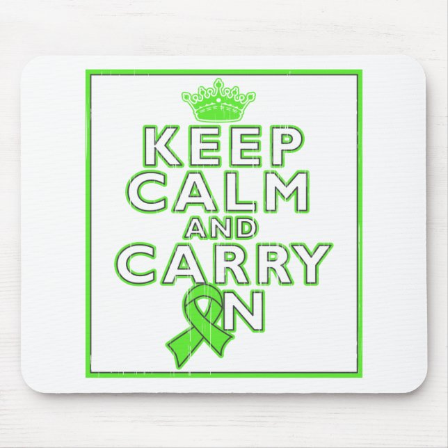 Lyme Disease Keep Calm and Carry ON Mouse Pad (Front)
