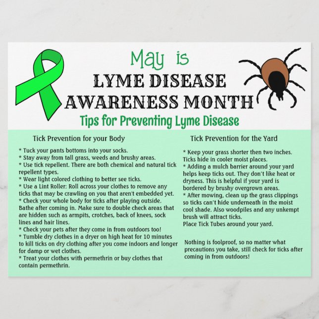 Lyme Disease Prevention Educational Flyer (Front)