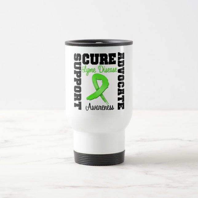 Lyme Disease Support Advocate Cure Travel Mug (Center)