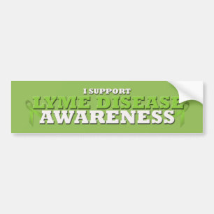 Lyme Disease Support Awareness Bumper Sticker 1
