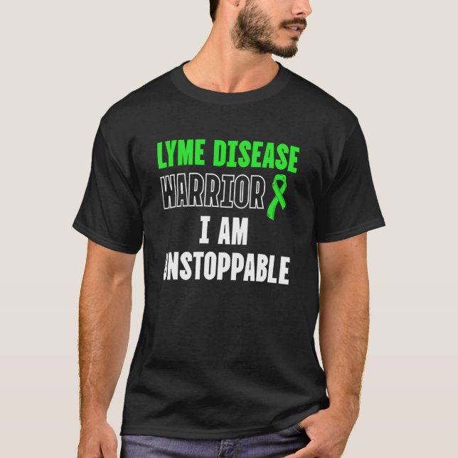 Lyme Disease Survivor Warrior Awareness T-Shirt (Front)