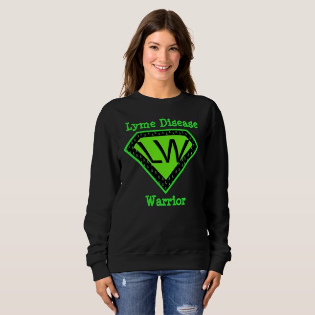 Lyme Disease Warrior Superhero Shirt (Front Full)