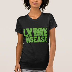 Lyme Green "Lyme Disease" design with ticks T-Shirt