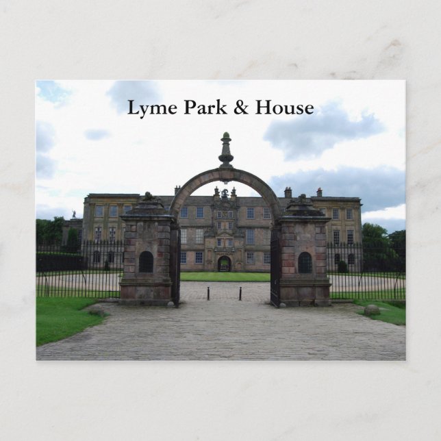 Lyme Park & House Postcard (Front)