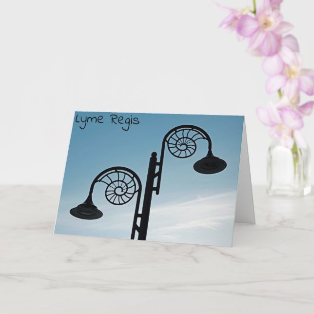 Lyme Regis Card (Orchid)