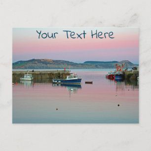 Lyme Regis customizable Postcard
