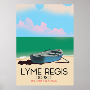Lyme Regis, dorset Vintage travel poster. Poster