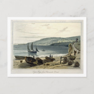 Lyme Regis, from Charmouth, Dorset, from 'A Voyage Postcard