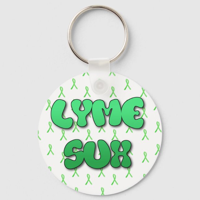 Lyme Sux Key Chain (Front)