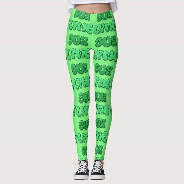 Lyme Sux Leggins Leggings (Front)