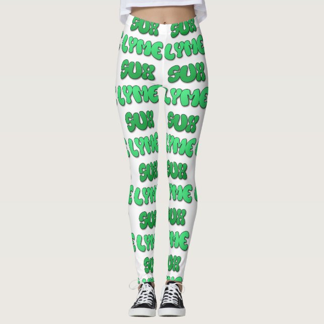 Lyme Sux Leggins Leggings (Front)