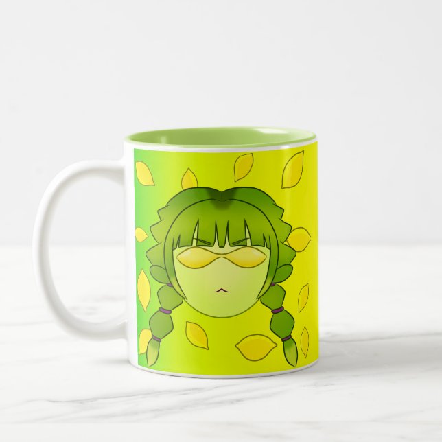Lymoona's green  Two-Tone coffee mug (Left)
