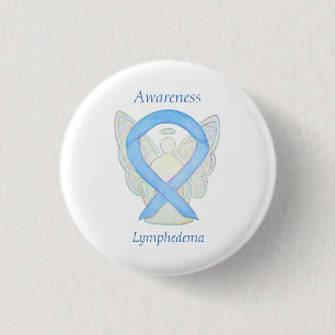 Lymphedema Awareness Angel Ribbon Art Pin