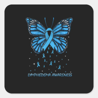 Lymphedema Awareness Butterfly Square Sticker
