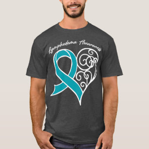 Lymphedema Awareness Heart Ribbon Gift Valentines T-Shirt