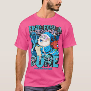 Lymphedema Awareness leopard christmas cure santa  T-Shirt