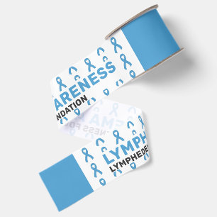 Lymphedema Awareness Pattern Ribbon Grosgrain Ribbon