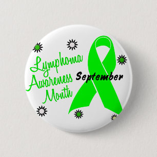 Lymphoma Awareness Month Flowers 1 6 Cm Round Badge