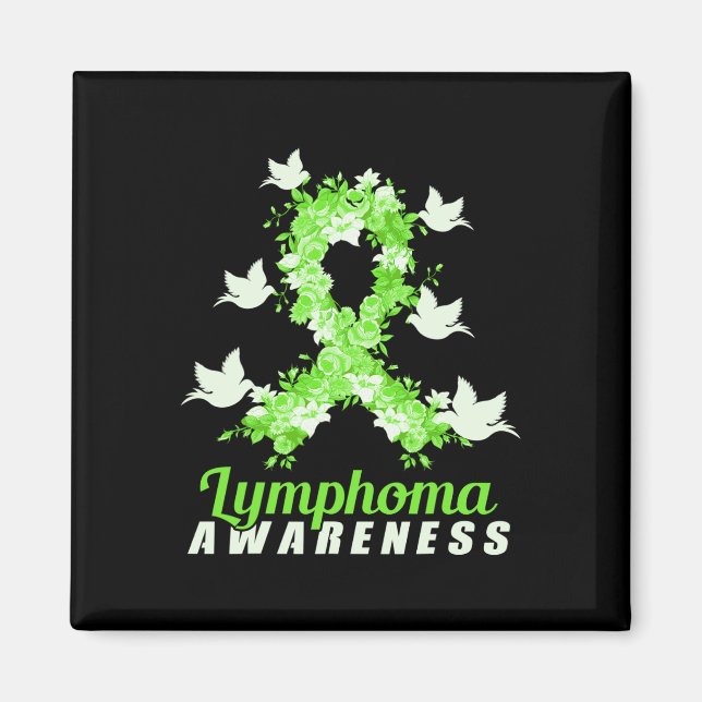 Lymphoma Awareness Support Birds  Magnet (Front)