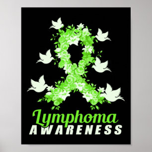 Lymphoma Awareness Support Birds Poster