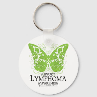 Lymphoma Butterfly Key Ring