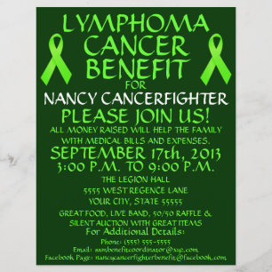 Lymphoma Cancer Benefit Flyer